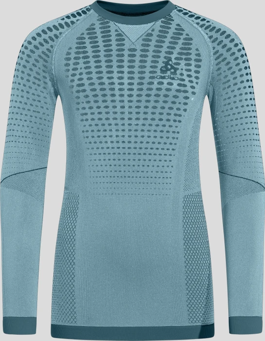 Odlo Performance Warm Funktionsshirt langarm provincial blue (Junior)