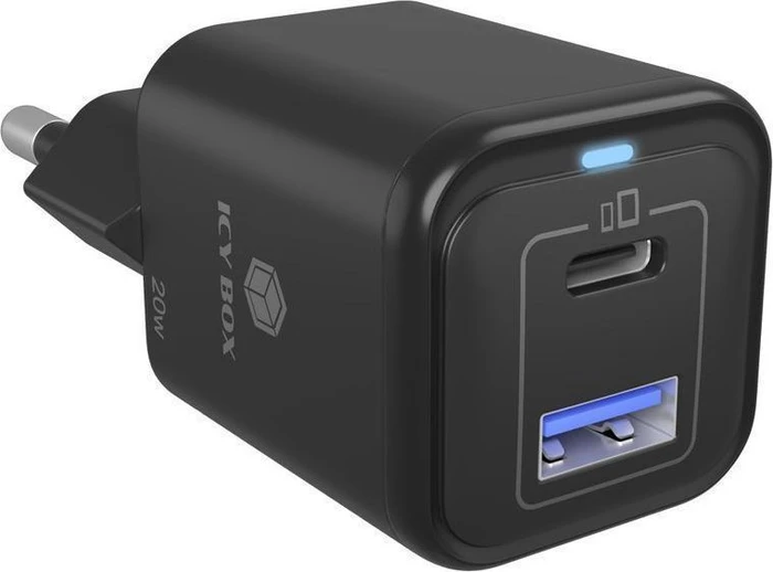 RaidSonic Icy Box IB-PS1020-PD 2-Port USB 20W Ladegerät schwarz