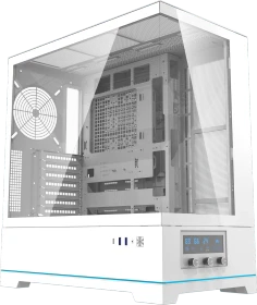 DarkFlash DY451 Pro White, Glasfenster