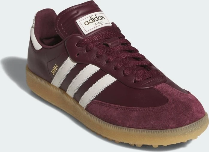 adidas Samba Spikeless Golf maroon/off white/gum