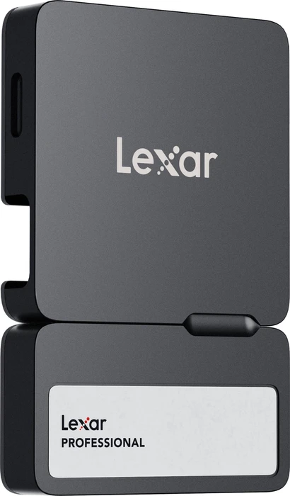 Lexar Professional Go Portable SSD with Hub (SL400), schwarz, 2TB, USB-C 3.2