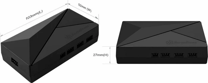 SilverStone CPL02-E, Lichtsteuerung 8-fach, schwarz