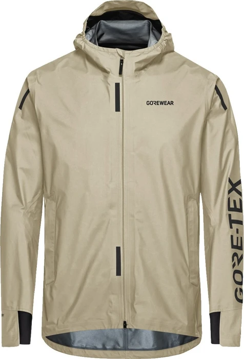 Gore Wear Concurve Gore-Tex Logo Laufjacke tech beige/black (Herren)