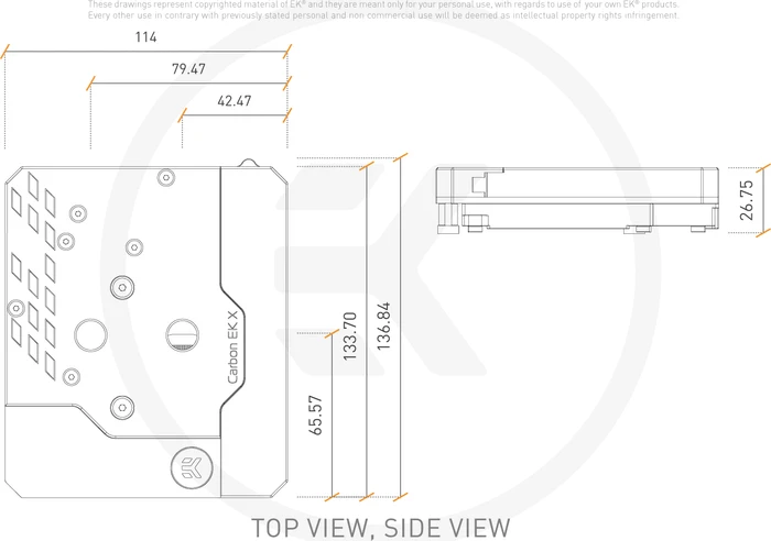 EK Water Blocks Quantum Line EK-Quantum Momentum MPG Z590 Gaming Carbon EK X Edition Monoblock, Nickel, Acryl