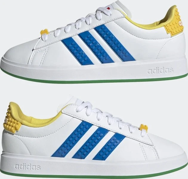 adidas Grand Court X Lego 2.0 cloud white/shock blue/yellow