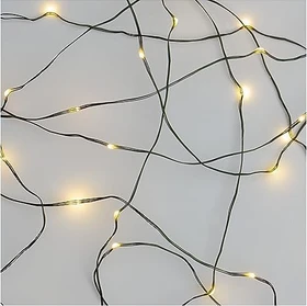 Emos Nano Lichterkette grün LED 75x warmweiß