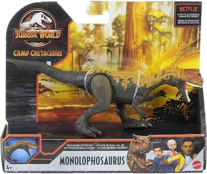 Mattel Jurassic World - Dino Rivals Dino-Angriff Monolophosaurus