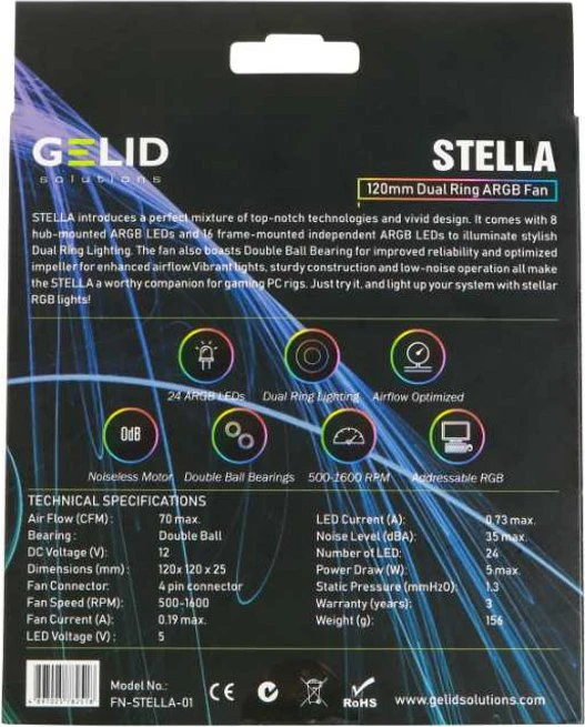Gelid Solutions Stella ARGB, 120mm
