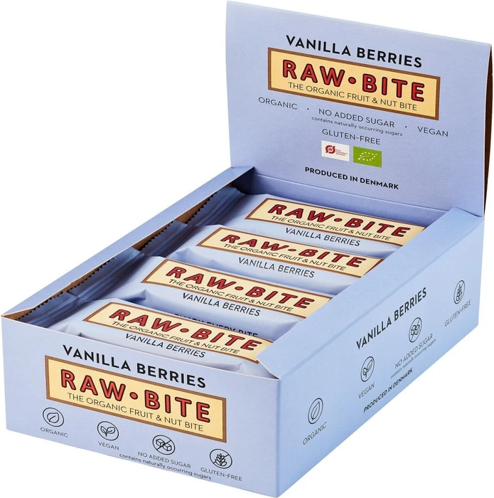 Raw Bite Protein Vanilla Berries 600g (12x50g)
