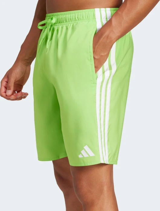 adidas 3-Streifen 8-Inch Badeshorts team semi sol green 2/white (Herren)
