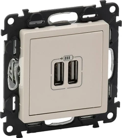 Legrand Valena Life USB-Ladedose 2400mA, mandelweiß