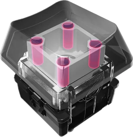 ASUS ROG RX PBT Doubleshot Keycap Set, Kunststoff (PBT), schwarz, 123 Tasten, ISO-UK, ANSI-US