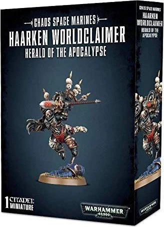 Games Workshop Warhammer 40.000 - Chaos Space Marines - Haarken Worldclaimer Herold der Apokalypse