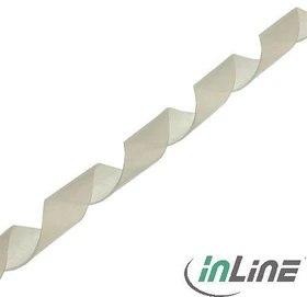 InLine Spiralband, 12mm, 10m, weiß