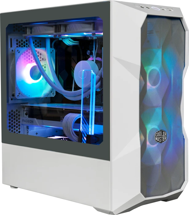 Cooler Master MasterBox TD300 Mesh, weiß, Glasfenster