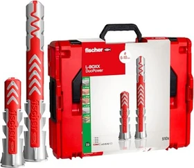 fischer DuoPower L-Boxx 102 Dübel-Sortiment inkl. L-Boxx, 910 Stück