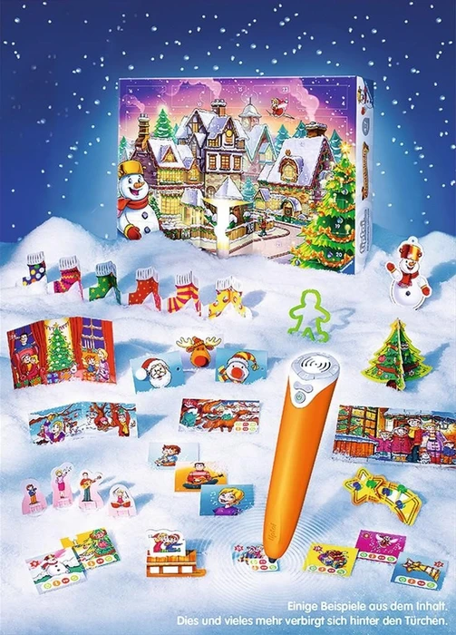 Ravensburger tiptoi Spiel: Adventskalender - Das Weihnachtsdorf