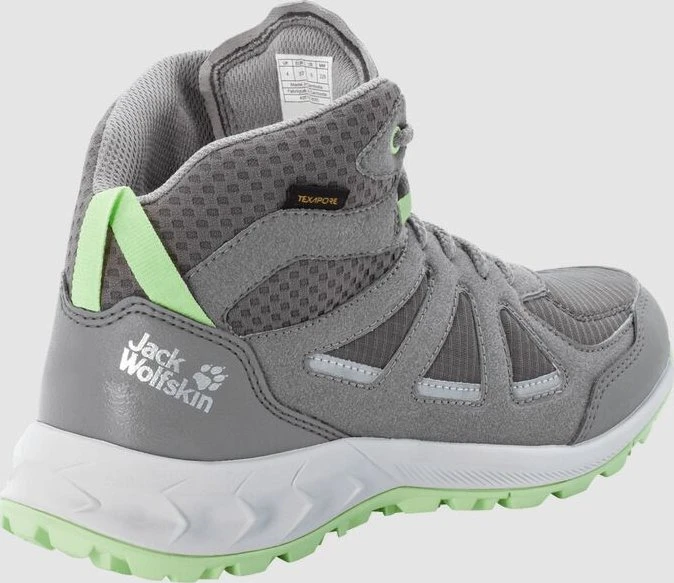 Jack Wolfskin Woodland 2 Texapore Mid dark grey/light green (Damen)