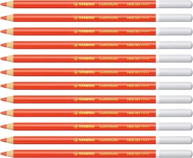 STABILO CarbOthello Kreidestift zinnoberrot, 12er-Pack