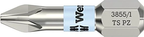Wera 3851/1 TS Kreuzschlitz Bit 1/4", PH3x25mm, 1 Stück