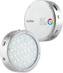 Godox R1 LED Rundkopf silber