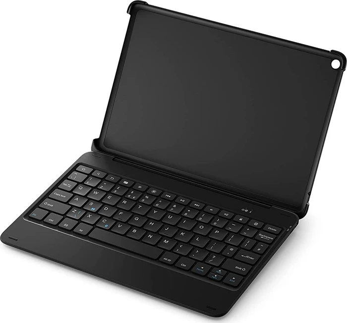 Amazon Fire HD 10 Plus KFTRPWI 2021, ohne Werbung, schwarz, 64GB, UK, mit Bluetooth Tastatur