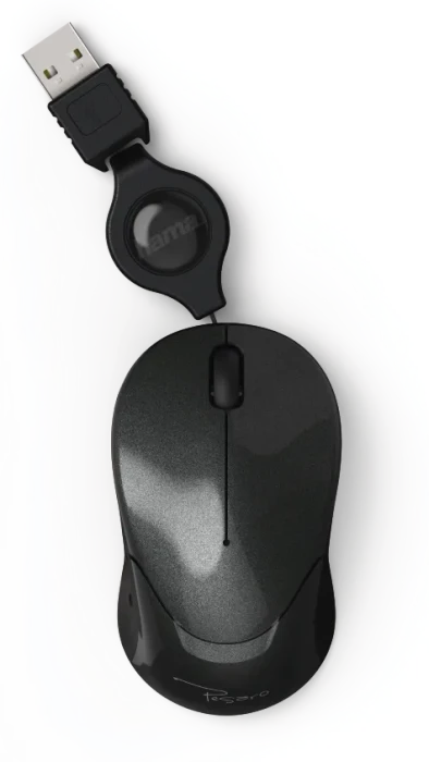 Hama Pesaro Mini Mouse anthrazit, USB