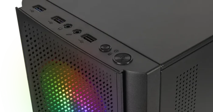 Mars Gaming MC300 White, Glasfenster