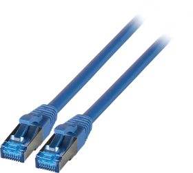 EFB Elektronik TPE Superflex Patchkabel, Cat7/Cat6a, S/FTP, RJ-45/RJ-45, 0.15m, blau