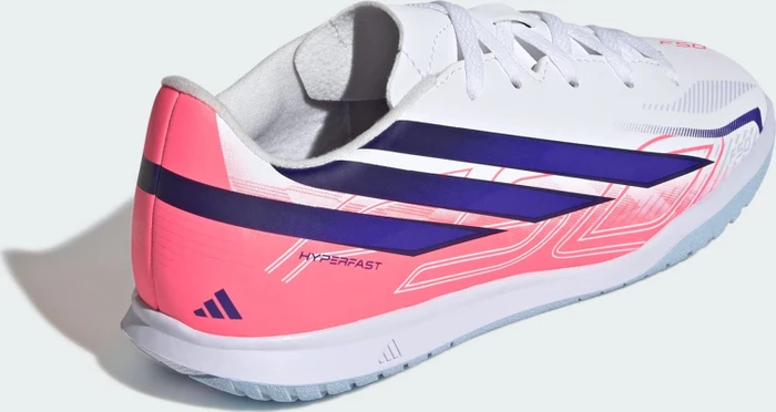 adidas F50 Hyperfast Club IN cloud white/solar purple/solar turbo (Junior)