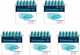 Schneider Pastell Standard-Tintenpatrone bermuda blue, 6er-Pack