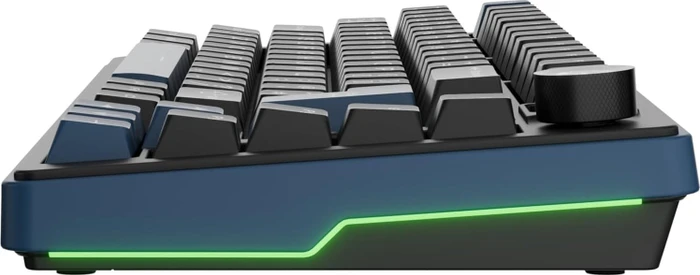 Ducky OK-M-75, Black and Blue, KKT Red Wine Linear, USB/Bluetooth, DE