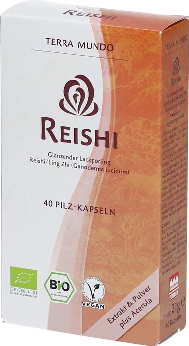 Terra Mundo Reishi BIO Vitalpilz Kapseln, 40 Stück