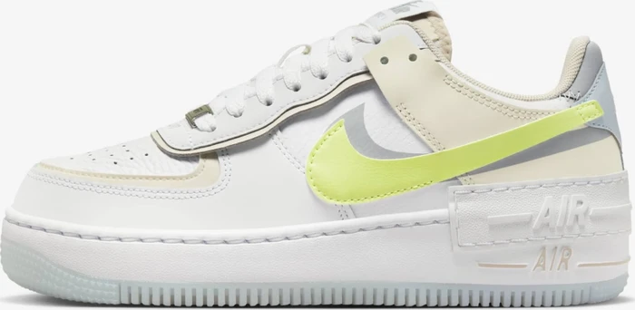 Nike Air Force 1 Shadow white/wolf grey/light orewood brown/light lemon twist (Damen)