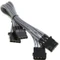 BitFenix Alchemy 4-Pin Molex auf 3x 4-Pin Molex 55cm, sleeved silber Vorschaubild