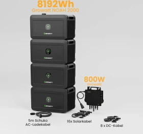 Growatt Noah 2000 4 Stück, 8.19kWh