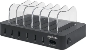 Manhattan 6-Port USB-Ladestation schwarz