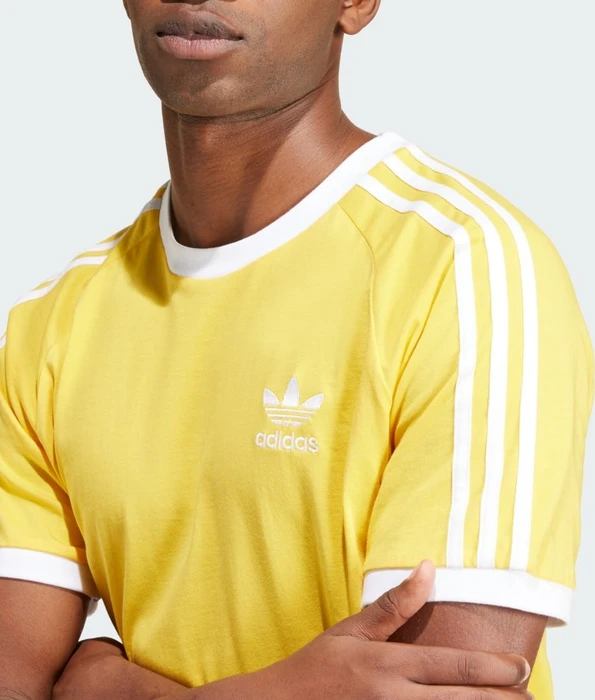 adidas Adicolor Classics 3-Streifen T-Shirt kurzarm bold gold (Herren)