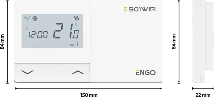 Engo Controls E901-WIFI Raumtermostat, inkl. Fernbedienung