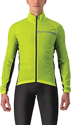 Castelli Squadra Stretch Fahrradjacke electric lime/dark grey (Herren)