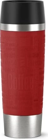 Emsa Travel Mug Classic Coffee and Tea Grande Isolierbecher 500ml rot