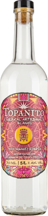 Topanito Mezcal Artesanal Maguey Espadin 52% 700ml