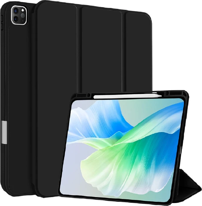 4smarts Folio Case Basic für Apple iPad Pro 13" (M4, 2024), schwarz