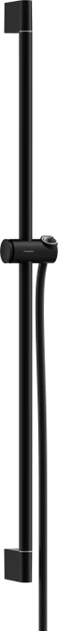 Hansgrohe Unica Brausestange Pulsify S 90cm mit Push Handbrausehalter und Isiflex Brauseschlauch 160cm mattschwarz