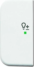 Busch-Jaeger Wippe 2-fach mit Symbol "Dimmer", alpinweiß