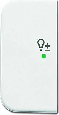 Busch-Jaeger Wippe 2-fach mit Symbol "Dimmer", alpinweiß