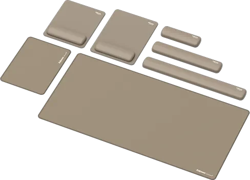 Fellowes Breyta XL Mausepad mit Handgelenkauflage, 280x210mm, beige