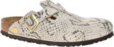 Birkenstock Boston Veloursleder snake oyster