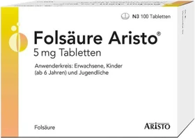 Aristo Pharma Folsäure Aristo 5mg Tabletten, 100 Stück
