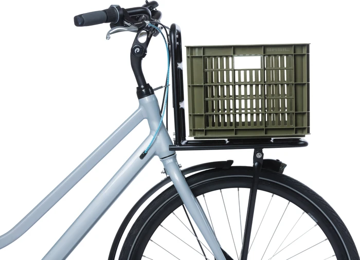 Basil Crate M Fahrradkorb moss green